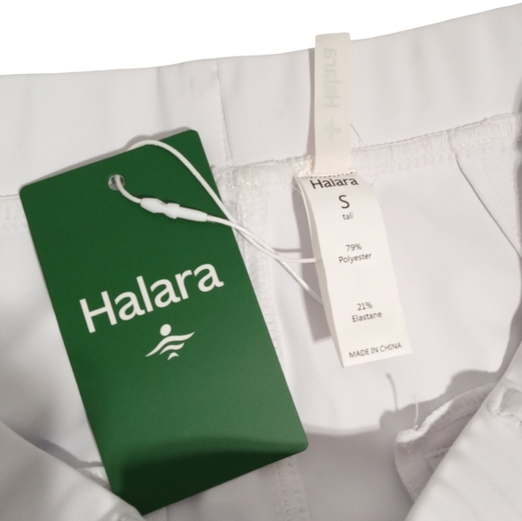 Halara Women’s White Elastic Waist Pocket Lounge Pants Stretchy Sz Small Tall - Picture 2 of 7